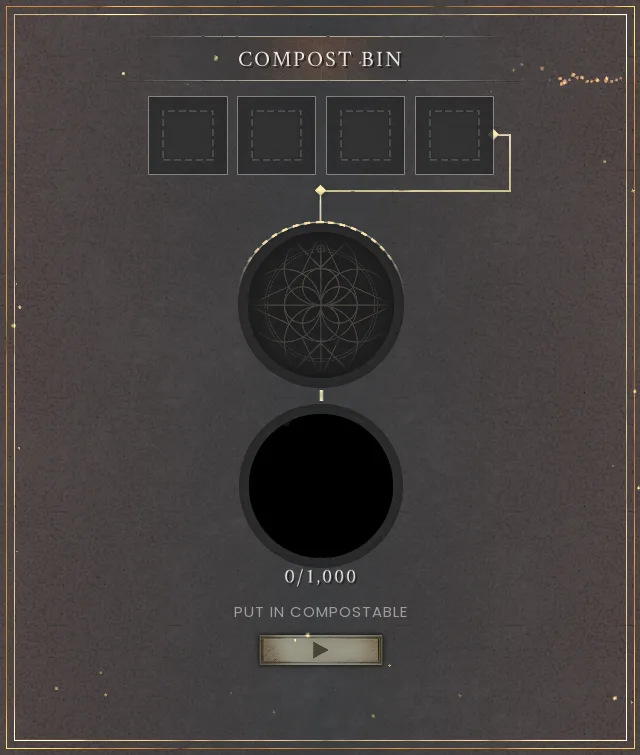 Compost Bin input and processing interface