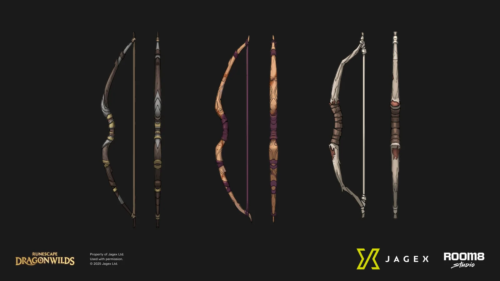 RuneScape Dragonwilds Archery equipment designs in Dragonwilds concept art