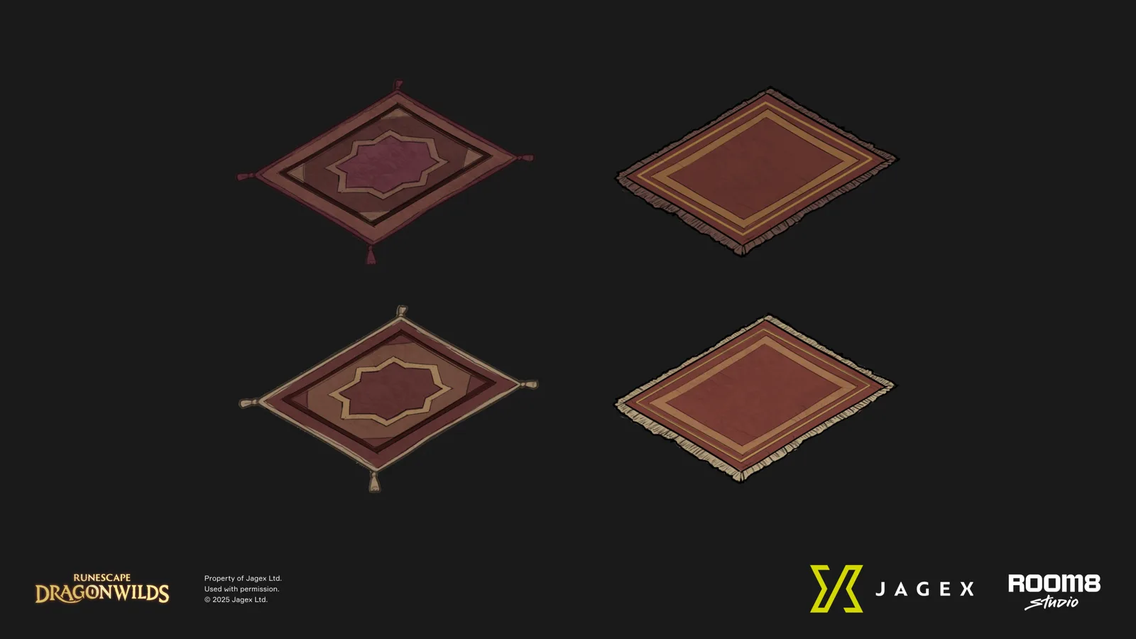 RuneScape Dragonwilds Woven rug and textile concept art