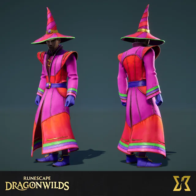 Infinity robe hat, body, and legs worn together