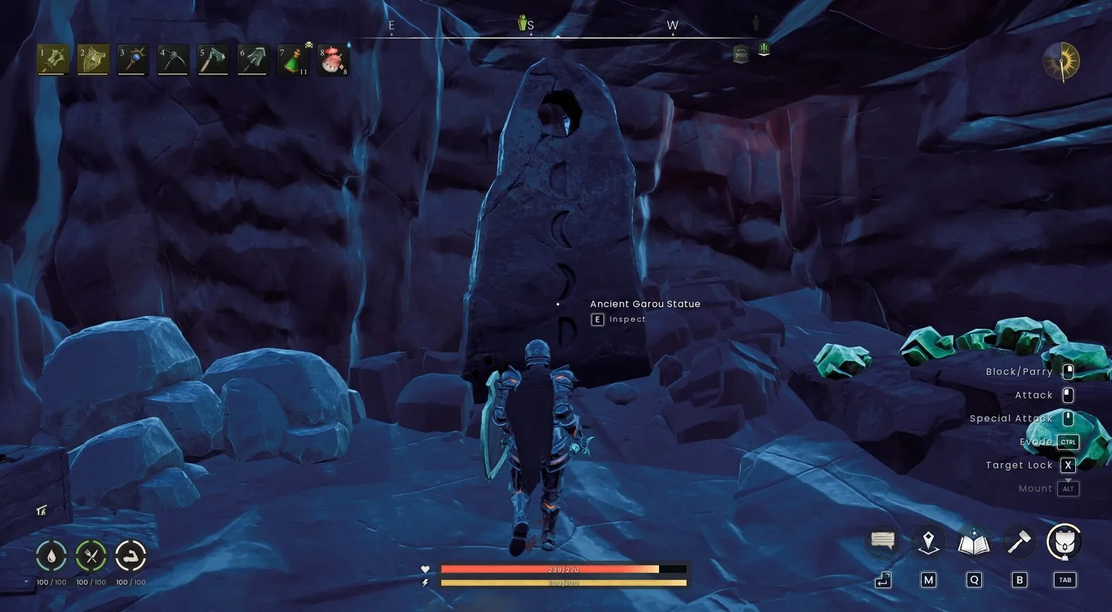 Ancient Garou inscription inside the spire cave